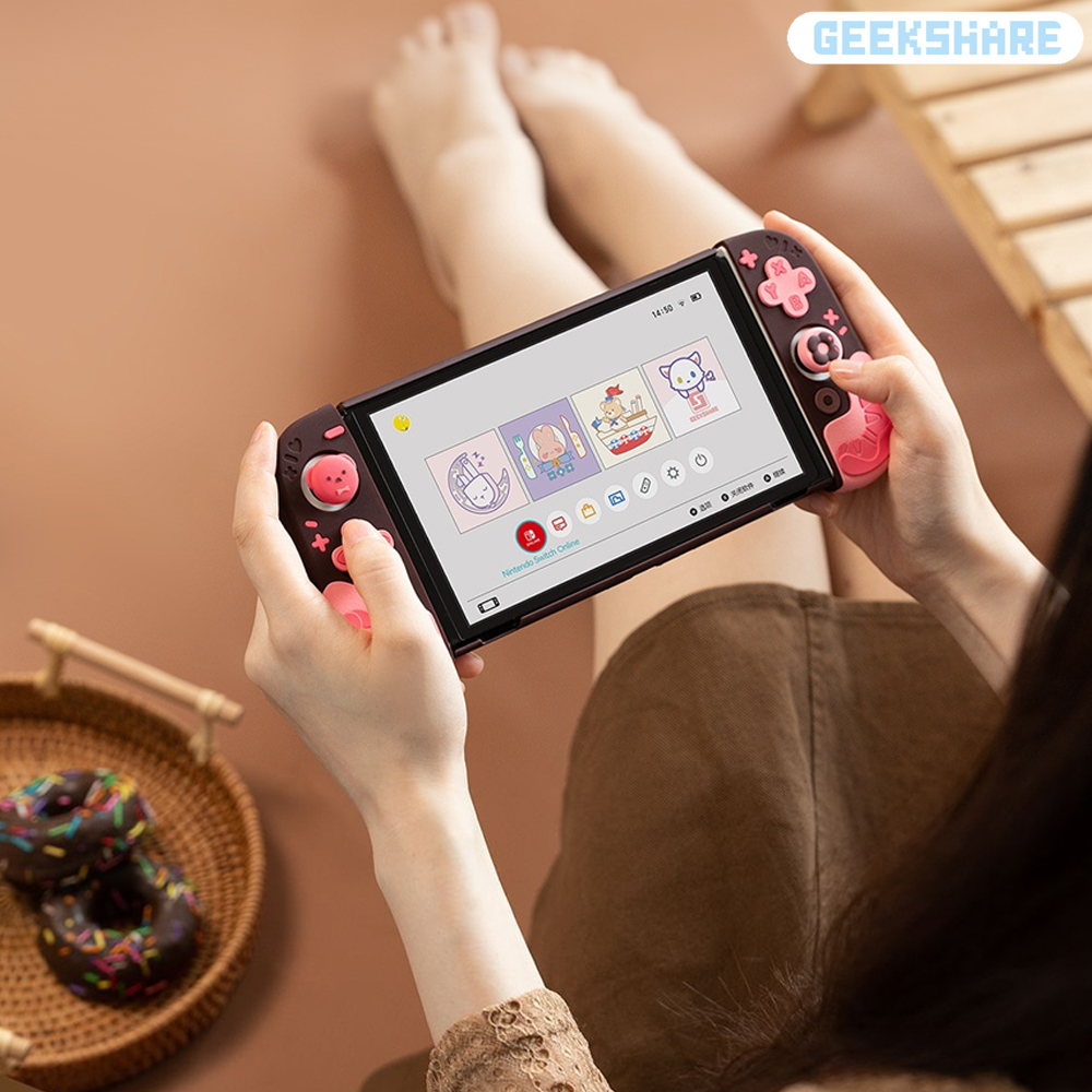 닌텐도 스위치 OLED 긱쉐어 쿠마도넛 케이스 - 상세 이미지 5