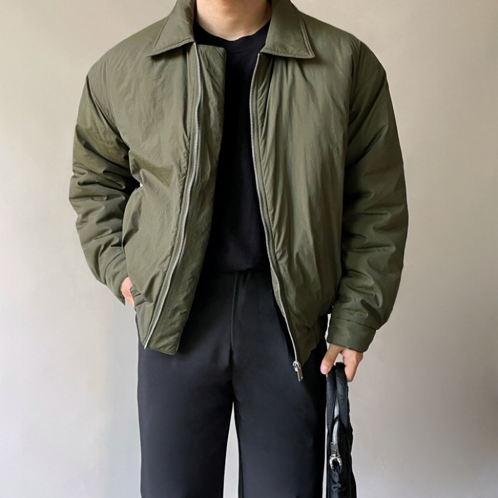 블루종패딩 패딩항공점퍼 웰론경량패딩 이미지 4