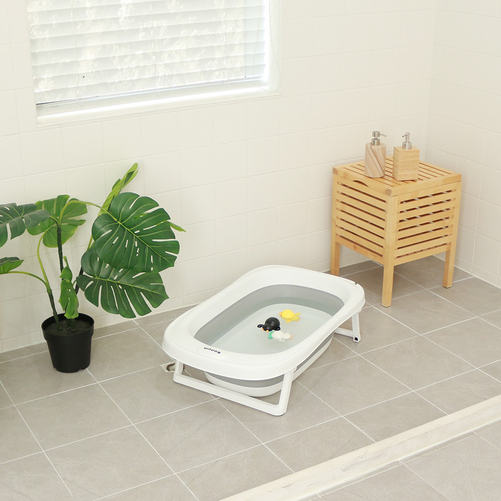 코넘 신생아 싱크대 접이식 아기욕조