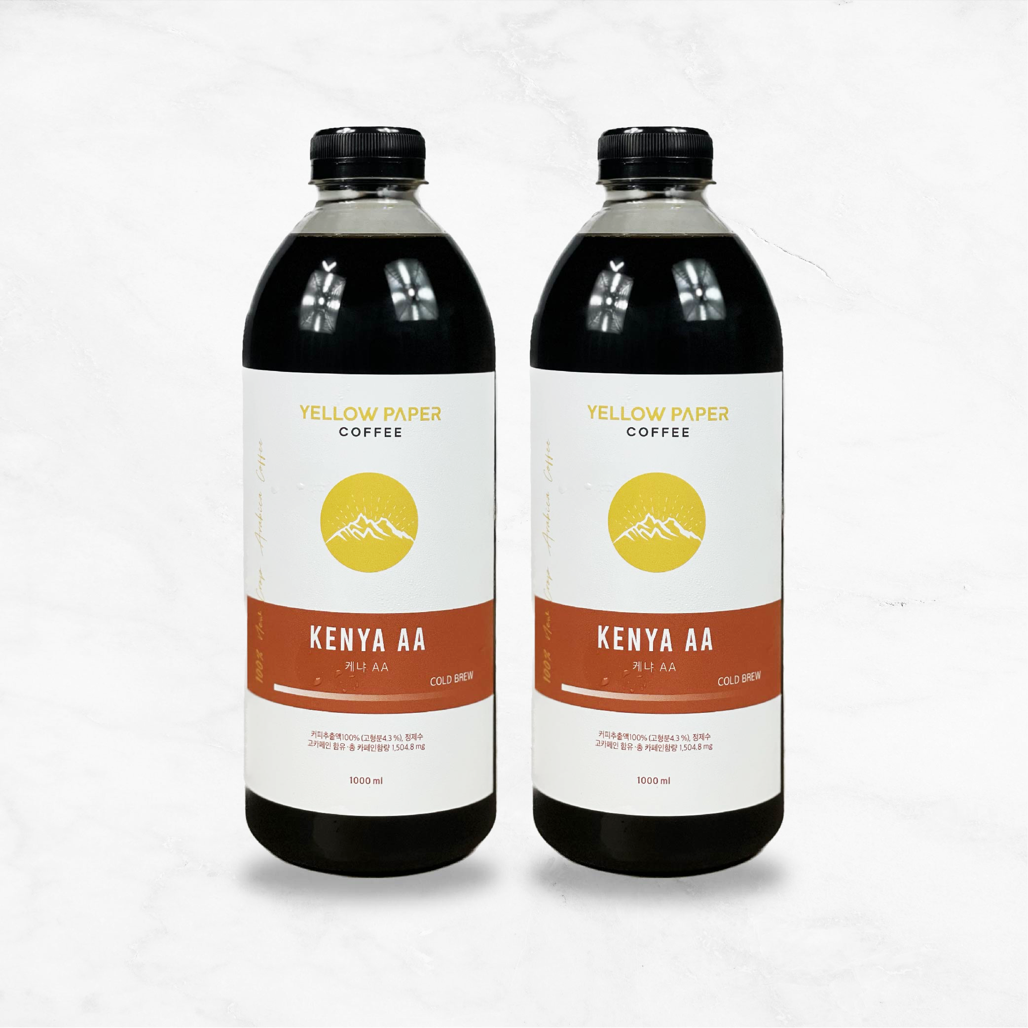 옐로우페이퍼커피 콜드브루 1L x 2병 디카페인 프리미엄 더치커피원액 8종 대용량 - 상세 이미지 5