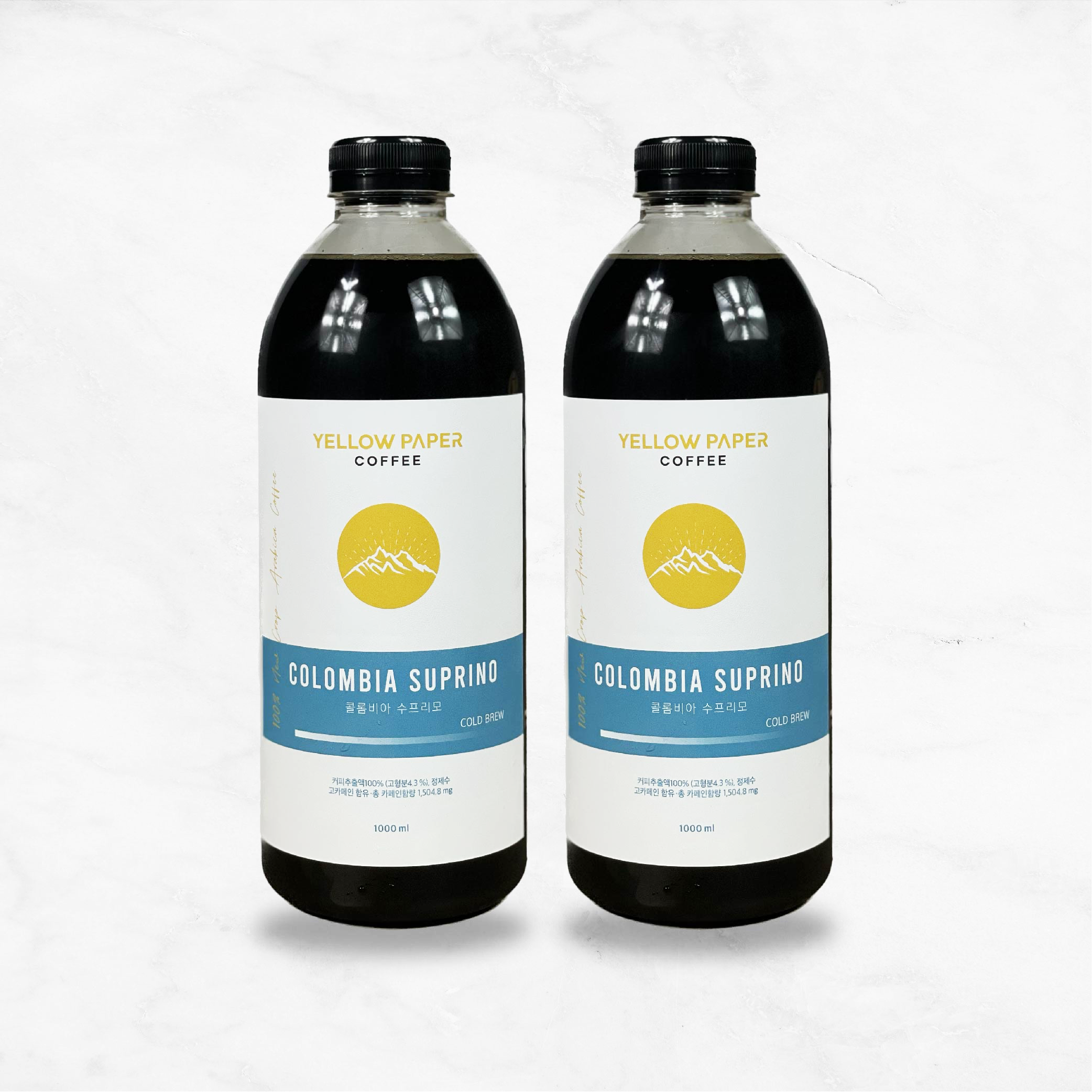 옐로우페이퍼커피 콜드브루 1L x 2병 디카페인 프리미엄 더치커피원액 8종 대용량 이미지 6