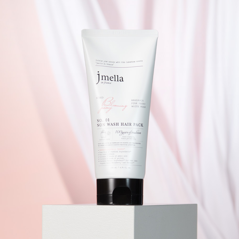 [선물세트] 제이멜라 페이보릿 블루밍 피오니 노워시 트리트먼트 헤어팩 200ml&우드브러쉬 - 상세 이미지 4