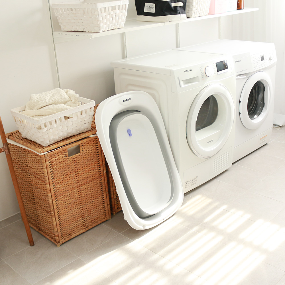 코넘 신생아 싱크대 접이식 아기욕조