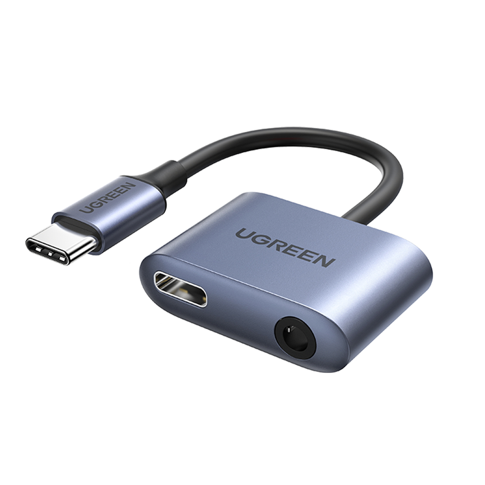 유그린 C타입 DAC 3.5mm 오디오 AUX PD 충전 듀얼 젠더 CM231