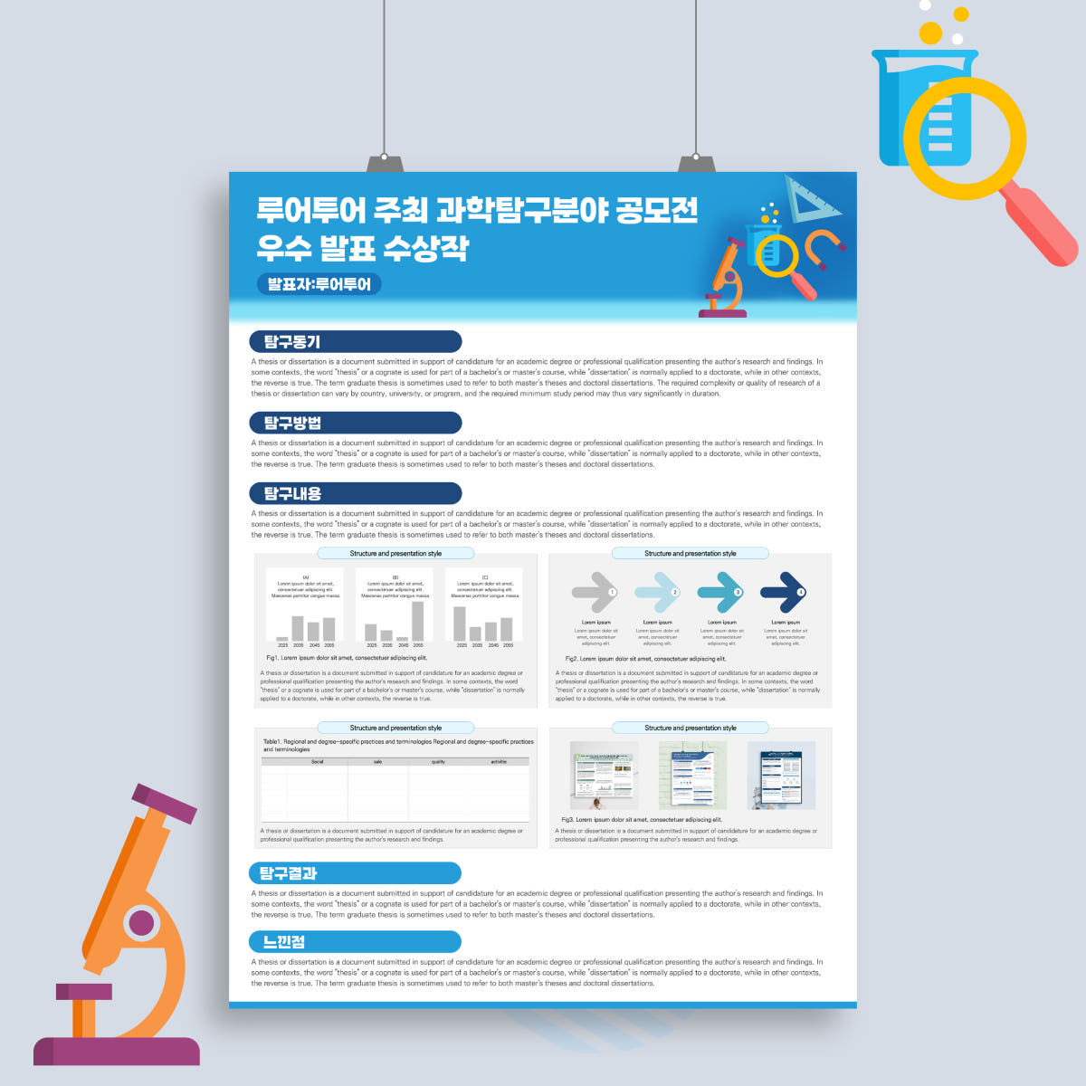 856 (90 x 120cm) 과학탐구 발표 포스터 템플릿 가격 추이 루어투어 PPT템플릿 856 (90 x 120cm) 과학탐구 발표 포스터 템플릿 - 최저가 8,000원