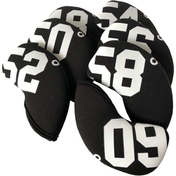 Greenie GR220404 골프 웨지 커버 아이언 헤드 페이스 네오프렌 단품 48 (Black) : 트리에이8