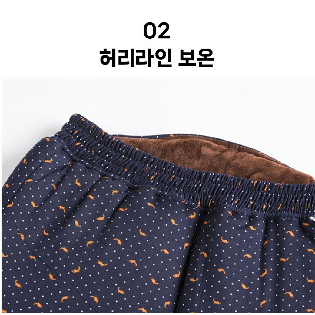 겨울 몸빼바지 일바지 세상편한 바지 여성 융털바지 이미지 3