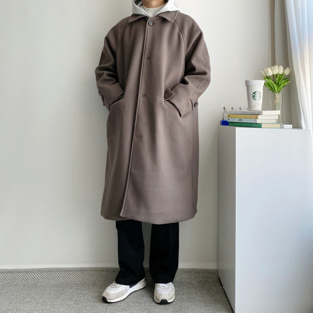 발마칸코트 남자오버핏코트 남성롱코트 - 상세 이미지 4