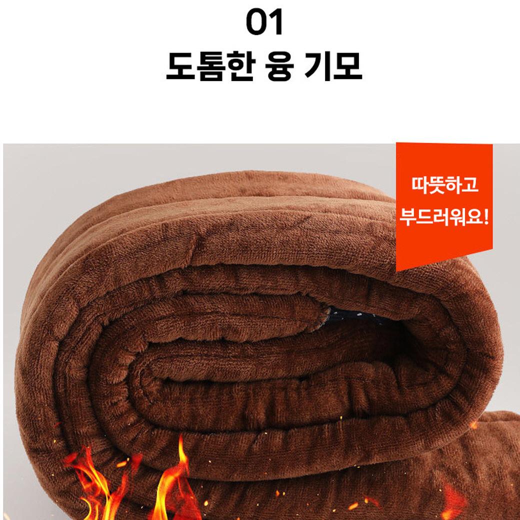 겨울 몸빼바지 일바지 세상편한 바지 여성 융털바지 이미지 2