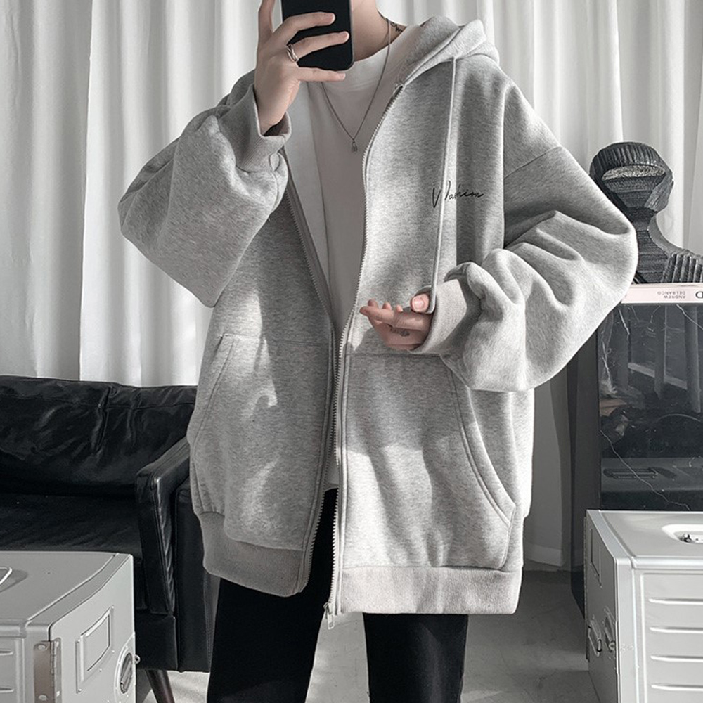 기모후드집업 두꺼운후드집업 헤비웨이트 - 상세 이미지 5