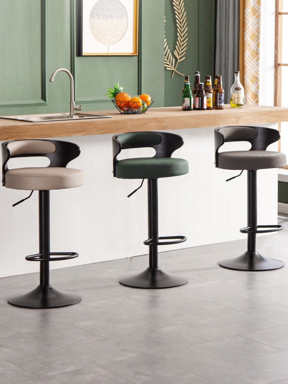 바의자 아일랜드의자 높낮이조절 높은 의자 바테이블