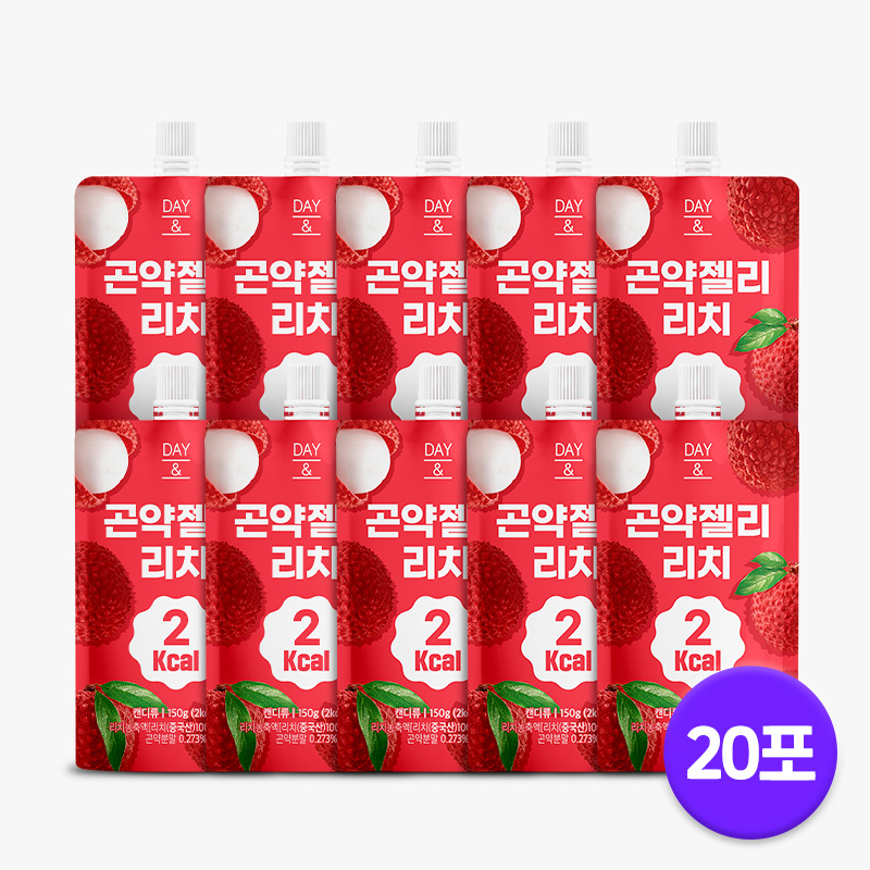 [오늘출발] 데이앤 곤약젤리 리치맛 리치, 150g, 20개 - 상세 이미지 2