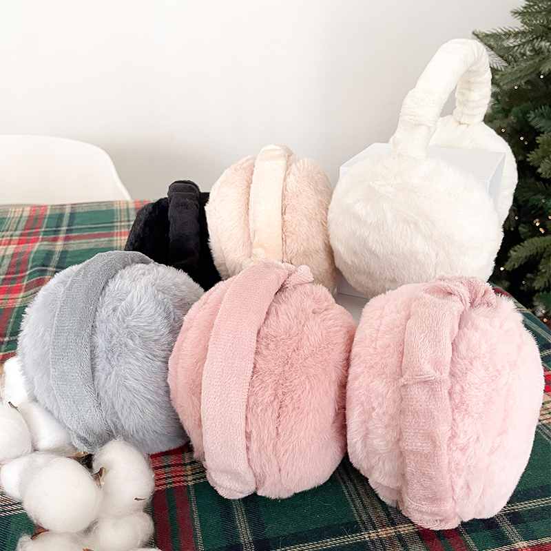 온비유 군밤모자 방한용품 귀도리 이어머프 접이식 귀마개 털 귀덮개