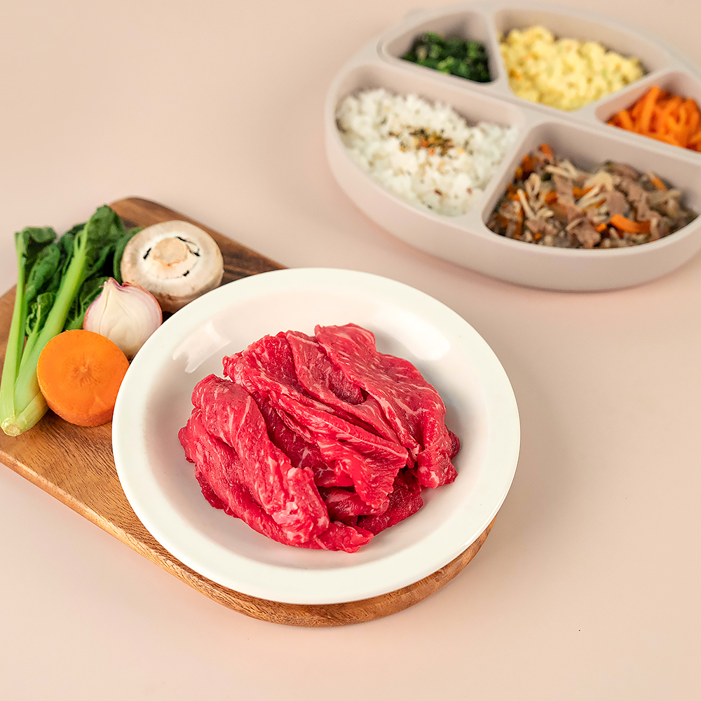 [3세+] 세끼뚝딱 투뿔 한우 요리용 소고기 모듬 불고기 국거리 알등심 (300g) - 상세 이미지 5