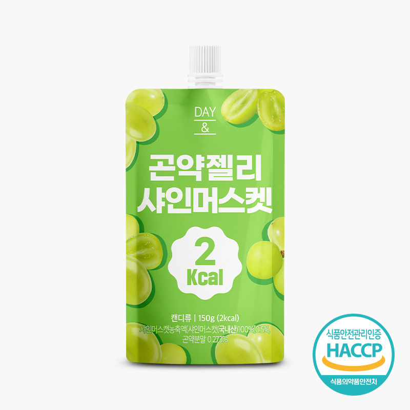 [오늘출발] 데이앤 곤약젤리 샤인머스켓맛 샤인머스켓, 150g, 20개 - 상세 이미지 2