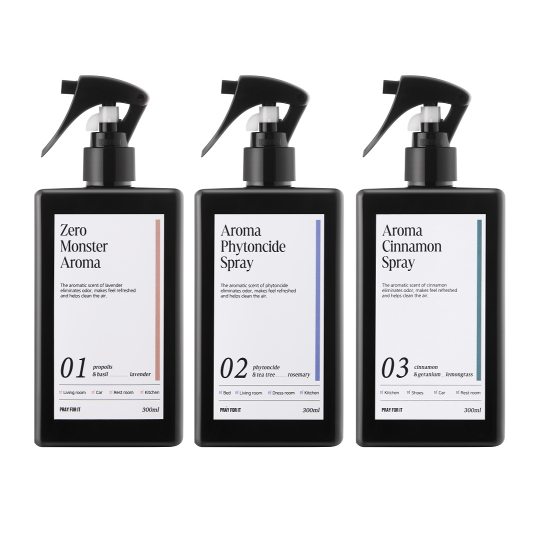 아로마 피톤치드 300ml 천연오일 룸스프레이 섬유탈취제 필로우미스트 패브릭퍼퓸 홀애비냄새