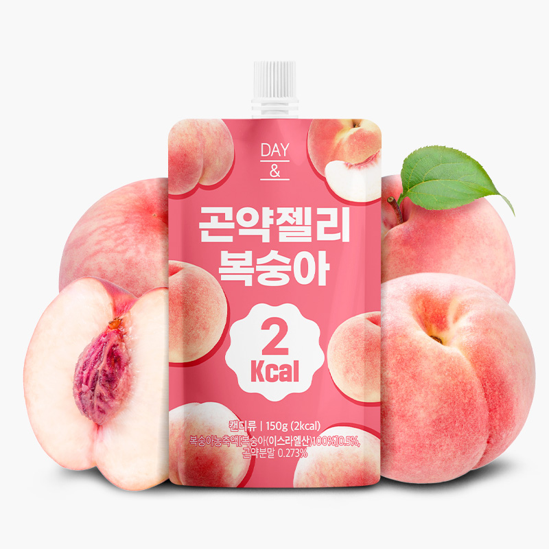 [오늘출발] 데이앤 곤약젤리 복숭아맛 복숭아, 150g, 10개