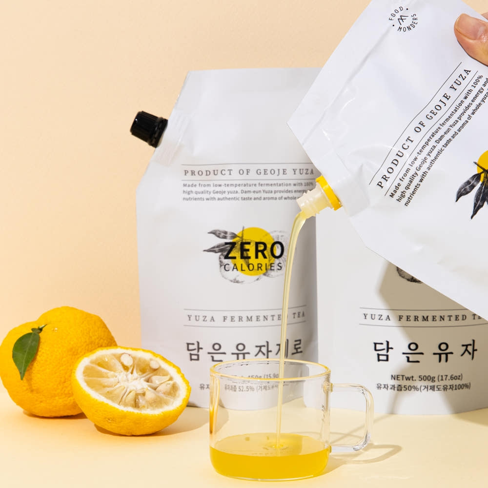 몬더스푸드 담은유자 파우치 500g, 2개