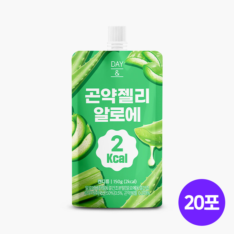 [오늘출발] 데이앤 곤약젤리 알로에맛 알로에, 150g, 20개 - 상세 이미지 3