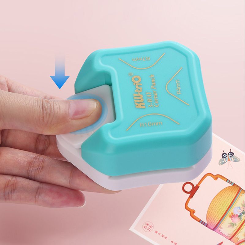 3in1 라운드 모서리 펀치 종이 코너 라운딩 커터기 포카 재단기 포토카드 라운더 커터 - 상세 이미지 3