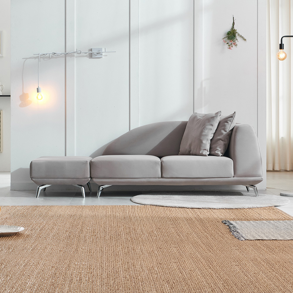 동서가구코비언 아쿠아 패브릭 2인소파(스툴포함) DF921666