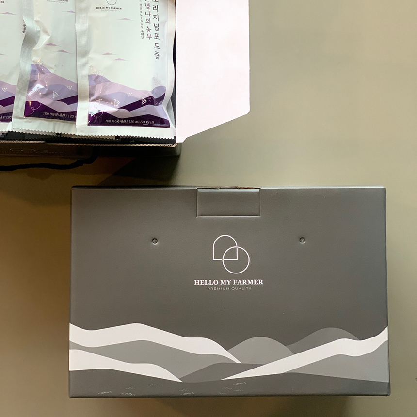 [안녕나의농부] 임산부 천연 포도즙 120ml 50팩 물한방울넣지않은 100% 착즙