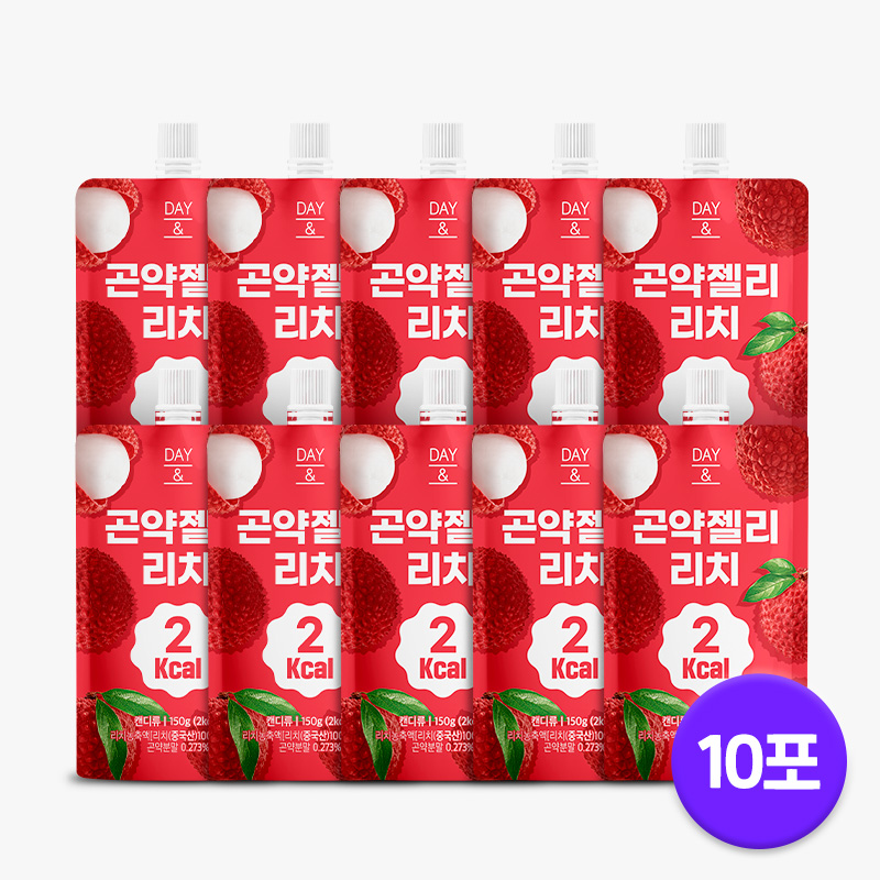 [오늘출발] 데이앤 곤약젤리 리치맛 리치, 150g, 10개 - 상세 이미지 3