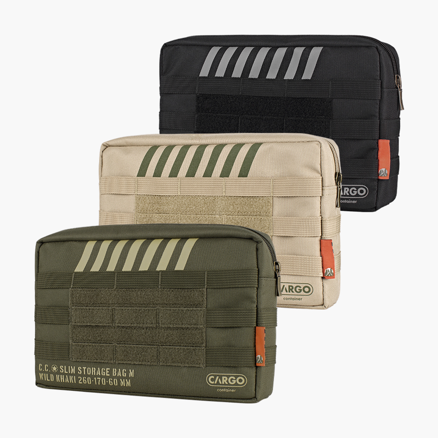 카고컨테이너 슬림 스토리지백 M 캠핑 파우치 수납가방