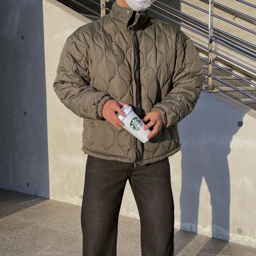 남자깔깔이패딩 남자퀄팅패딩 - 상세 이미지 2