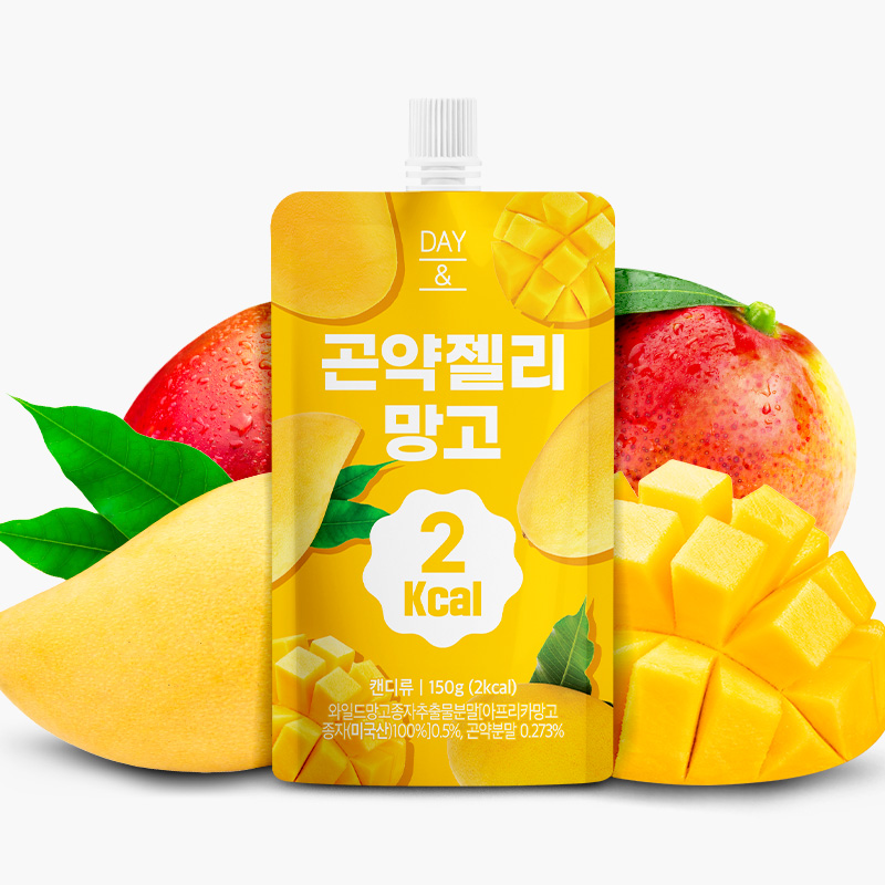 [오늘출발] 데이앤 곤약젤리 망고맛 망고, 150g, 10개