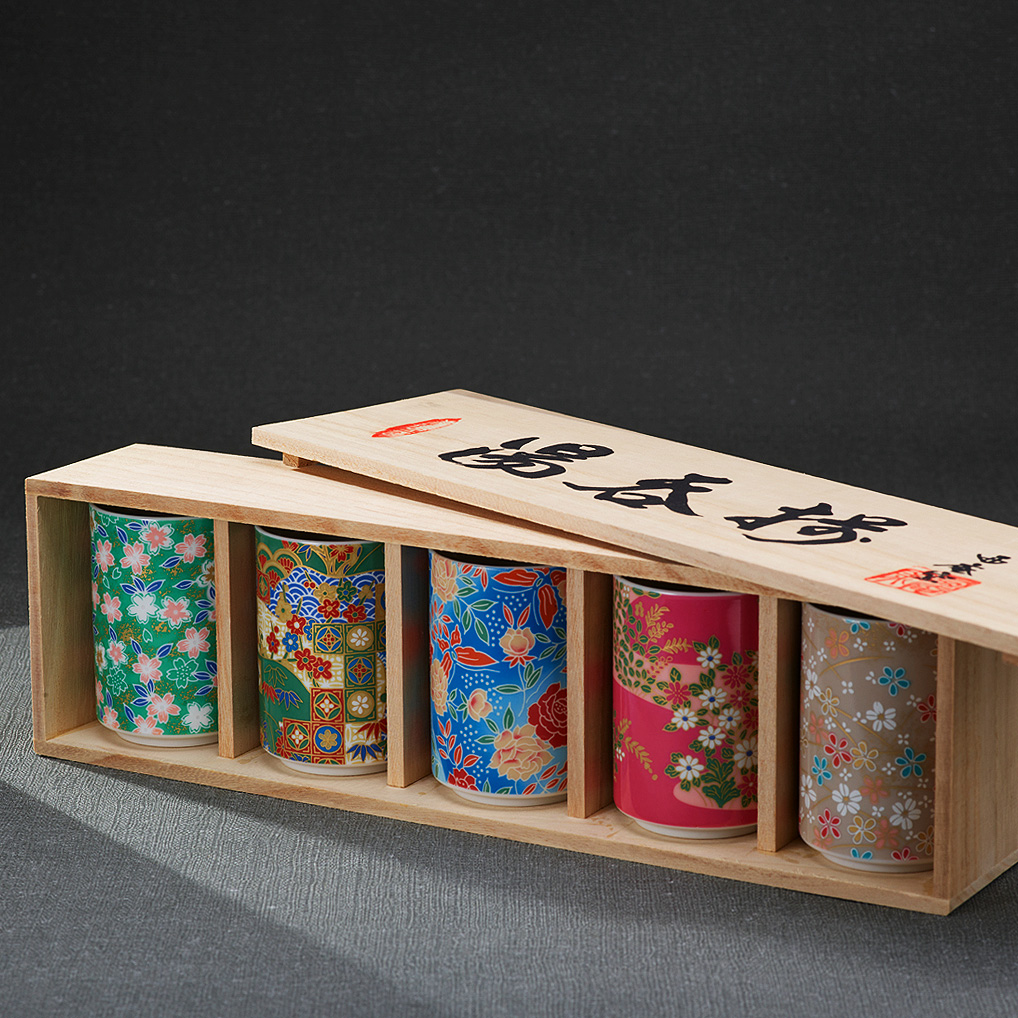 [교토플레이팅] 일본 츠루우메유즈 미즈와리 사케잔세트 준마이다이긴죠 니혼슈 오이오차