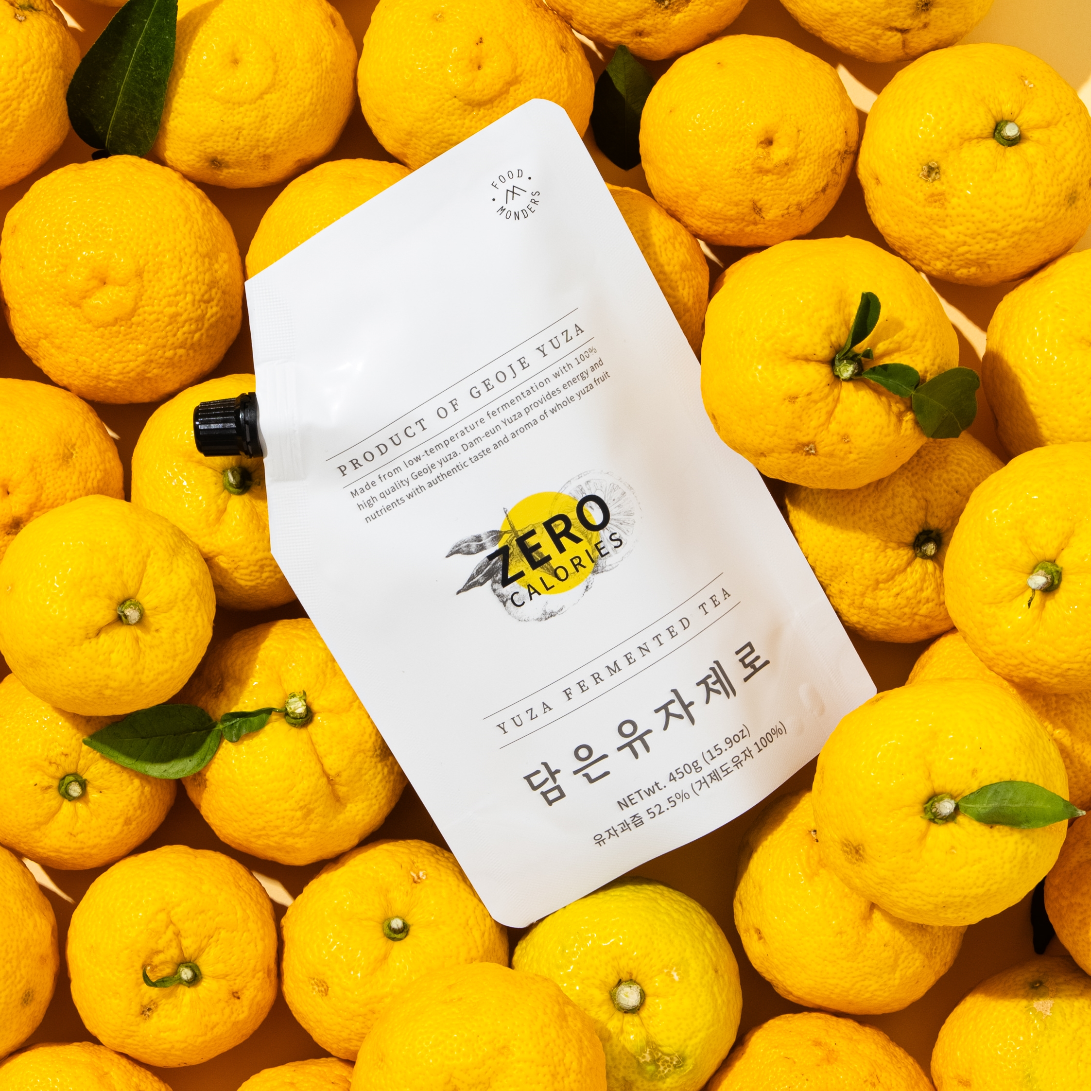 몬더스푸드 담은유자 제로 파우치 450g, 4개 - 상세 이미지 4