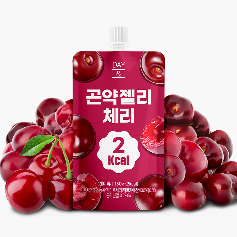 [오늘출발] 데이앤 곤약젤리 체리맛 체리, 150g, 10개