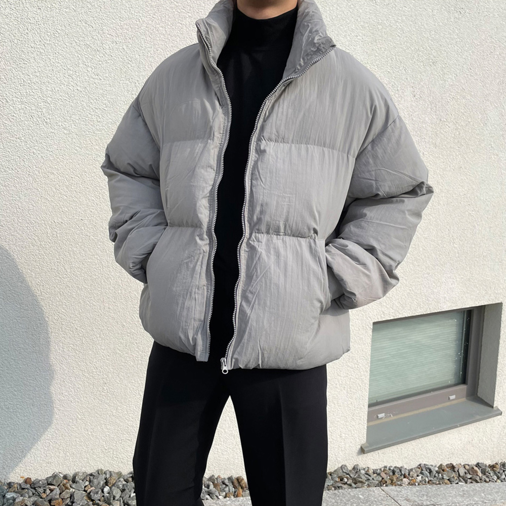 [어깨+4cm] 커플 숏푸퍼 오버핏 크롭 패딩 - 상세 이미지 4