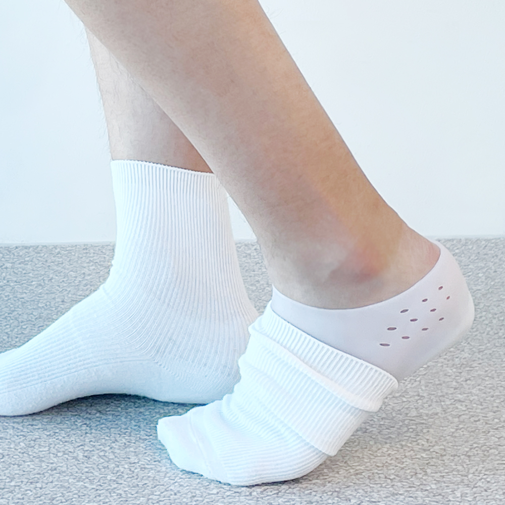 풋인솔 발편한 키높이 양말 뒤꿈치 밴드 깔창 실리콘 3cm