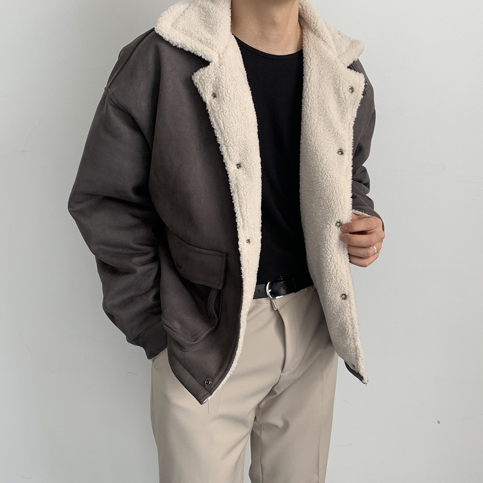 스웨이드점퍼 스웨이드패딩 이미지 4