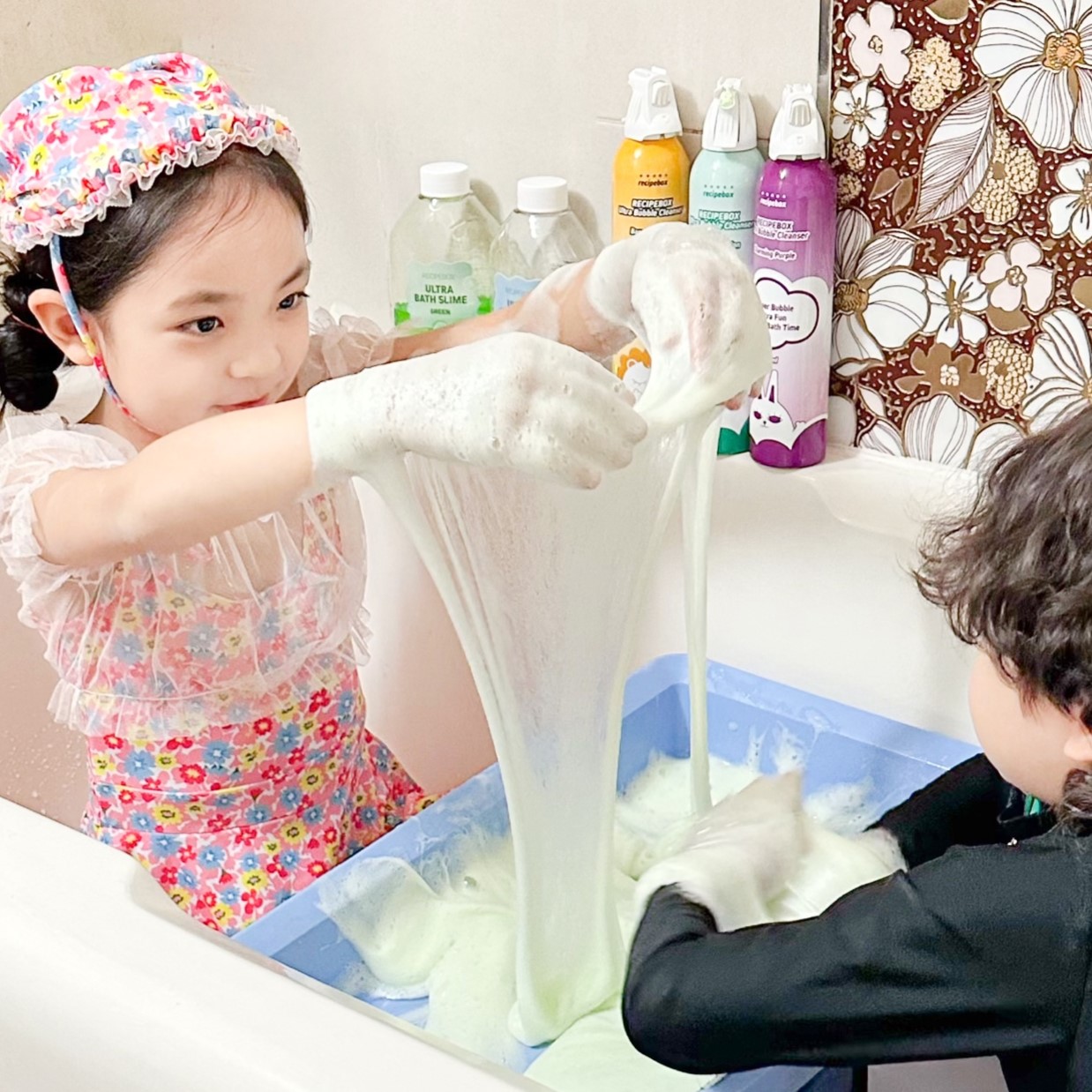 레시피박스 울트라 목욕 바스 슬라임 520ml 대용량 번들 구성