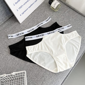 심플 블랙/화이트 로우 라이즈 나일론 트렌디 (85-95)팬티 2종 세트 착용 후기 | 사이즈/핏 총정리 - 상품 이미지 1