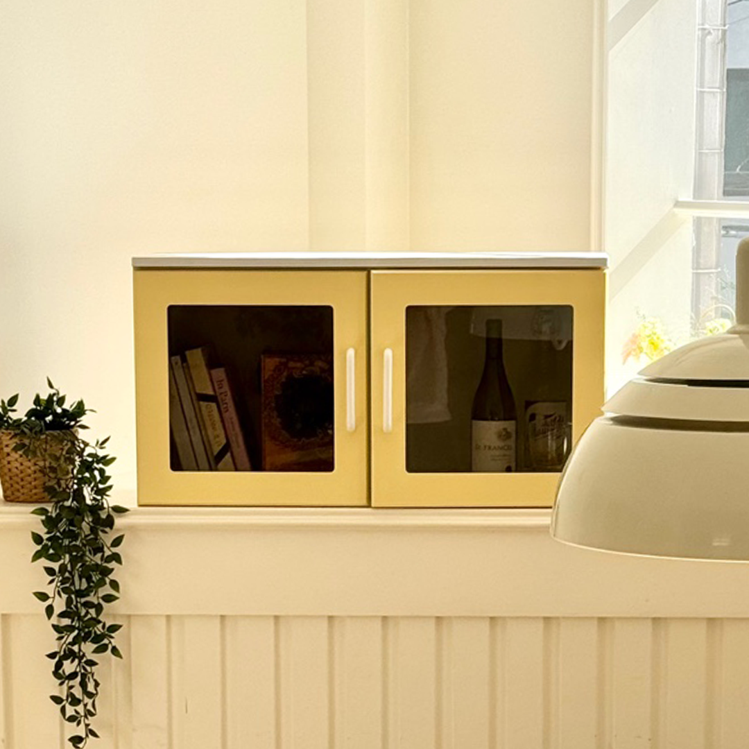 윈썸 파인 800 1단 거실장 부엌 주방 보조 수납장 장식장