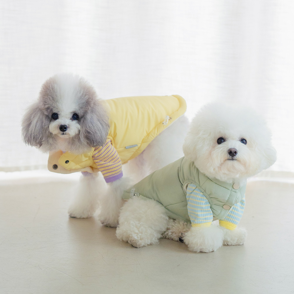 강아지 패딩 조끼 겨울옷 강아지옷 아루패딩조끼