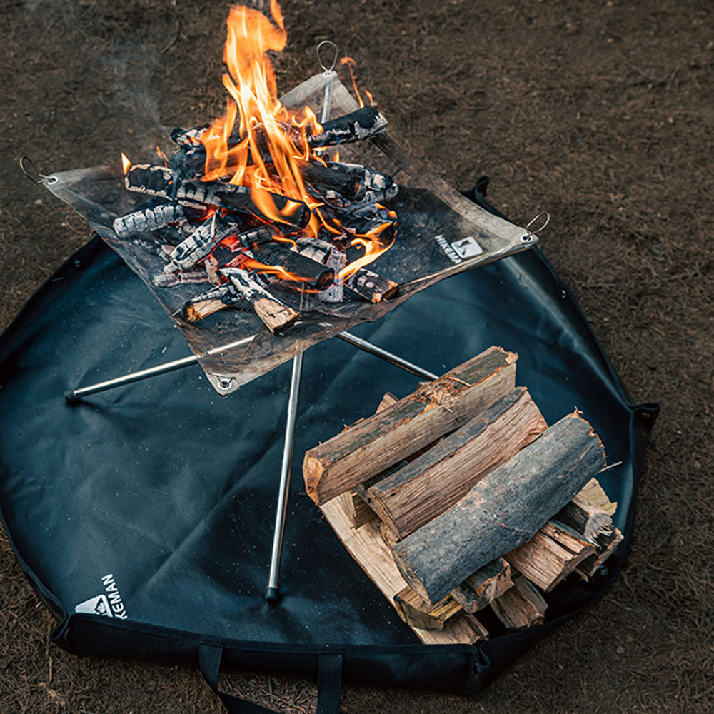 방염매트 화로대 화목난로 방염포 캠핑 장작 화로 육각 S
