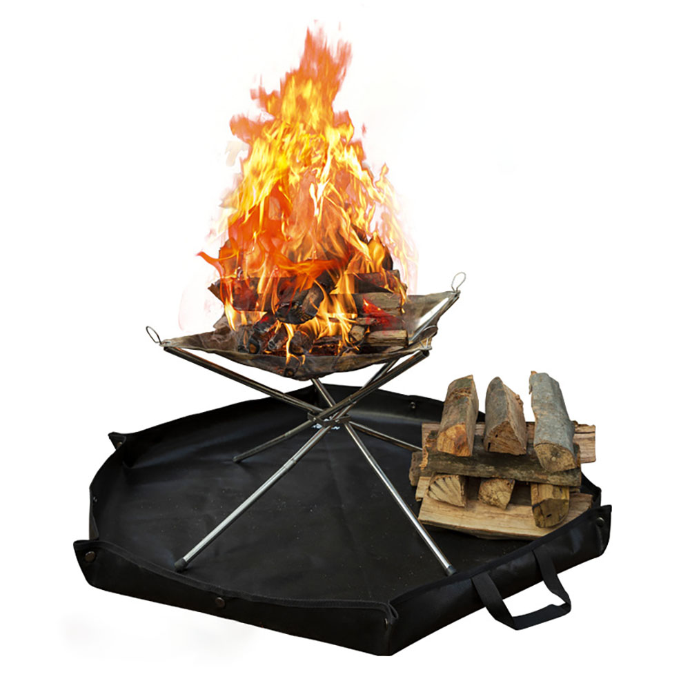 방염매트 화로대 화목난로 방염포 캠핑 장작 화로 육각 S