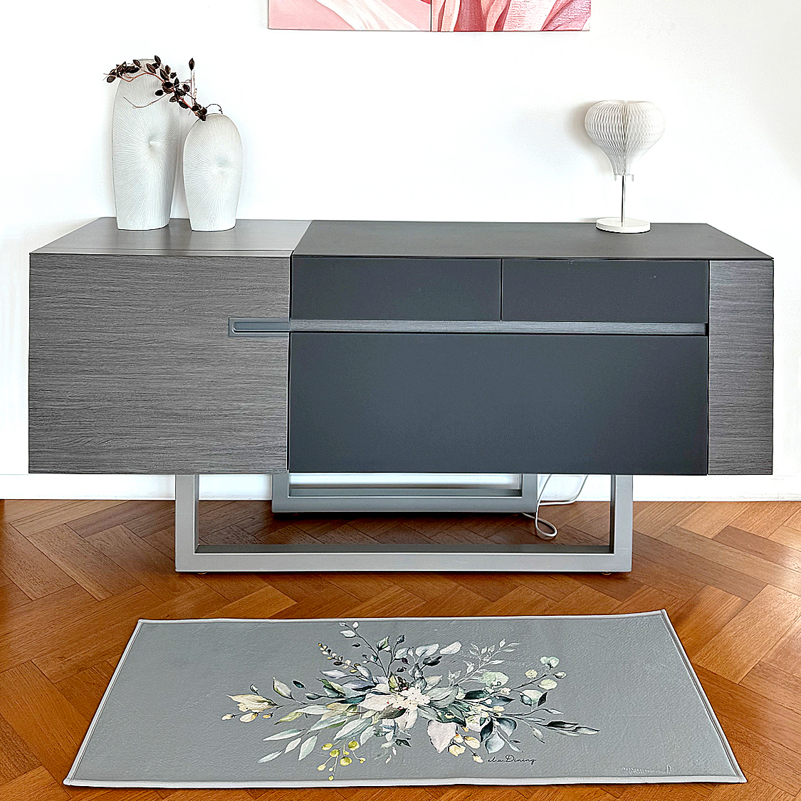 초극세사 그리너리부케 발매트 엘라다이닝 주방매트 욕실매트 - 상세 이미지 3