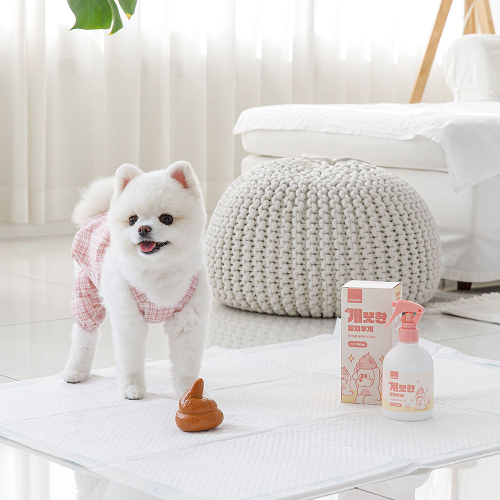 뽀숑하우스 개끗한 똥지우개 300ml 반려동물 다목적세정제 강아지 고양이 배변자국 크리너 탈취 이미지 2