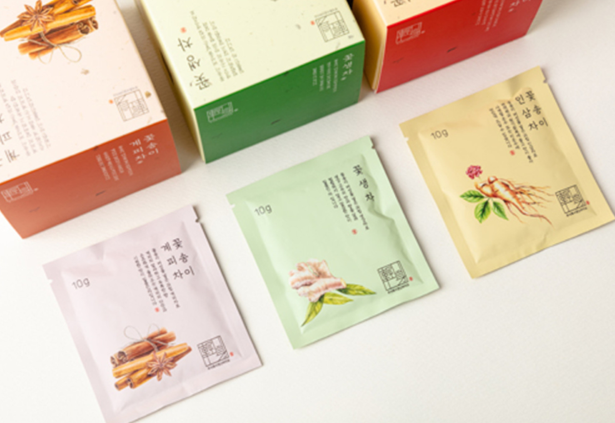 [경신바이오] 꽃삼차 3종 계피차 인삼차 생강차 발효꽃송이버섯 선물 가루 450g - 상세 이미지 2