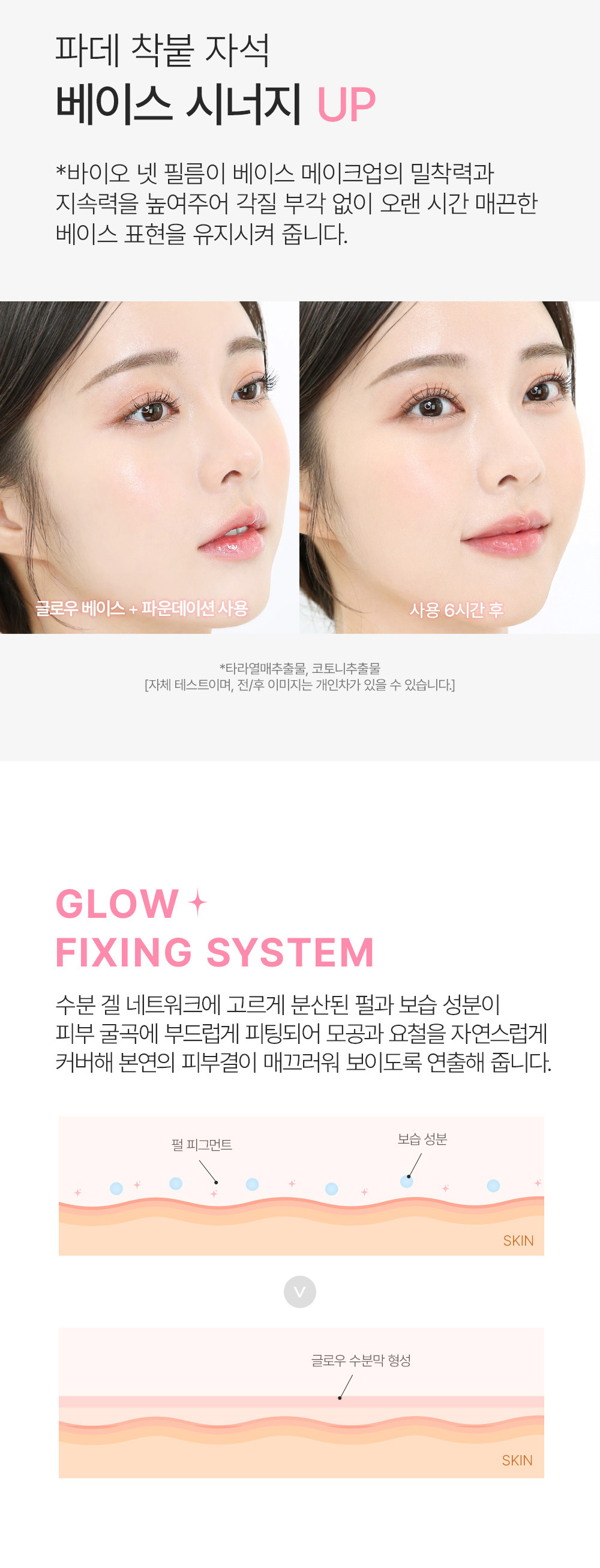 so natural korean pink glow tone base