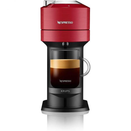 [해외]Nespresso 네스프레소 XN9105 버츄 넥스트 커피 캡슐 머신 I Krups 에스프레소 다양한 크기 5컵 원심분리 기술 30초 WIFI 블루투스 빨간색 [B08WJ7