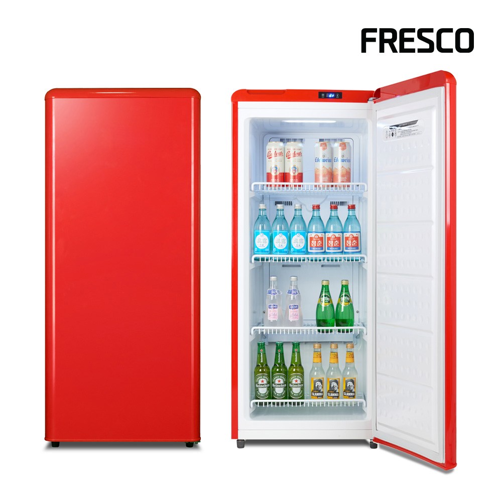 프레스코 음료수냉장고 소주 주류 음료 소형 술 미니 쇼케이스 가정용 술장고 UN-149SF