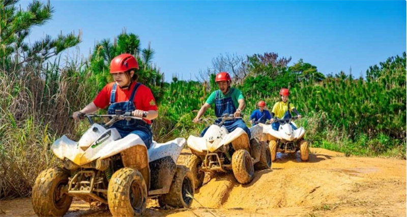 일본  오키나와 얀바루 버기 어드벤처 얀바룬차 히가시촌 사륜버기 체험 운전면허증 불필요 (오키나와현 북부 얀바루 삼림 액티비티) 이미지 2