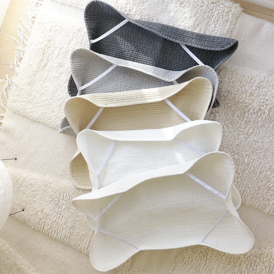 1+1 오가닉 순면 무형광 피그먼트 밴딩 밴드 베개커버 4060